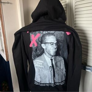 Malcom x graphic hoodie size l